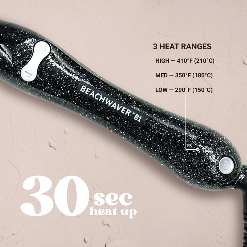 Beachwaver®B1 Black Glitter
