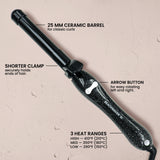Beachwaver®B1 Black Glitter